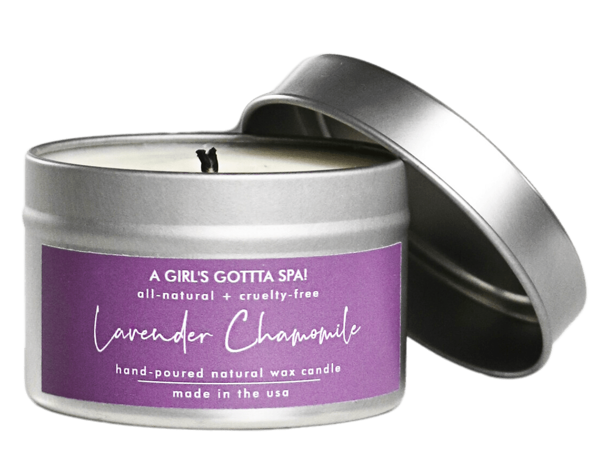 Lavender Chamomile Natural Wax Candle-1