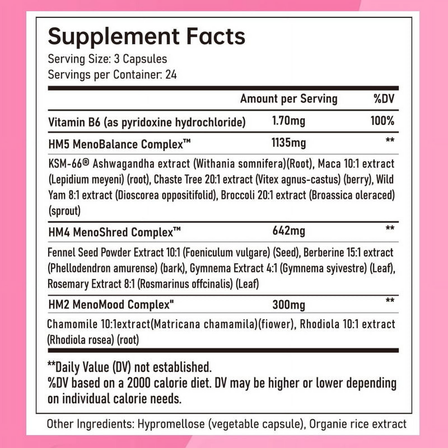 Happy Mammoth Hormone Harmony – Vegan Menopause Support | Hormone Balance, Hot Flash & Mood Relief (72 Capsules)