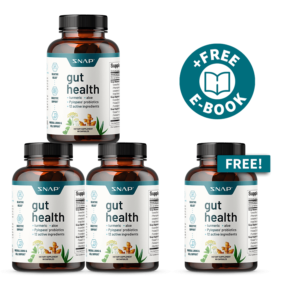3 Gut Health + 1 Free Container + Free E-Book