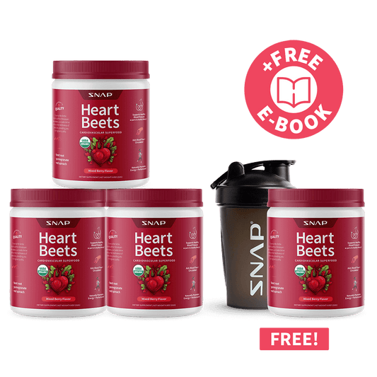 3 Heart Beets + 1 Free Container + Free Shaker + Free E-Book