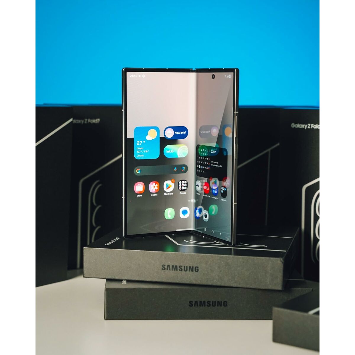 Smartphone Samsung SM-F966BDBCEUB Octa Core 12 GB RAM 512 GB Blue 8"-12