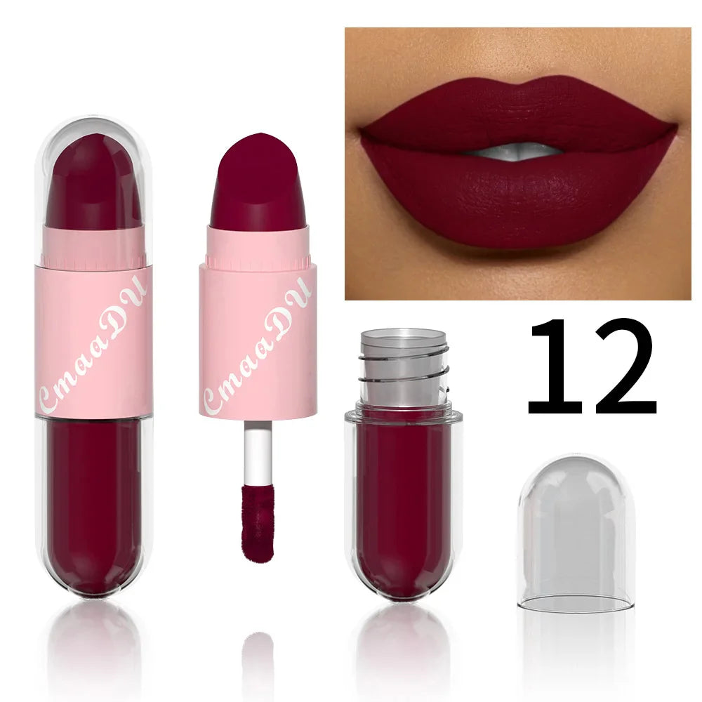 Halloween Lip Gloss Set, 3-Piece Shiny Lipstick Duo-15