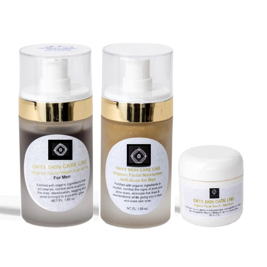 Organic Anti-Acne Three-Step System - Moderate/Severe Acne Prone Skin - For MEN