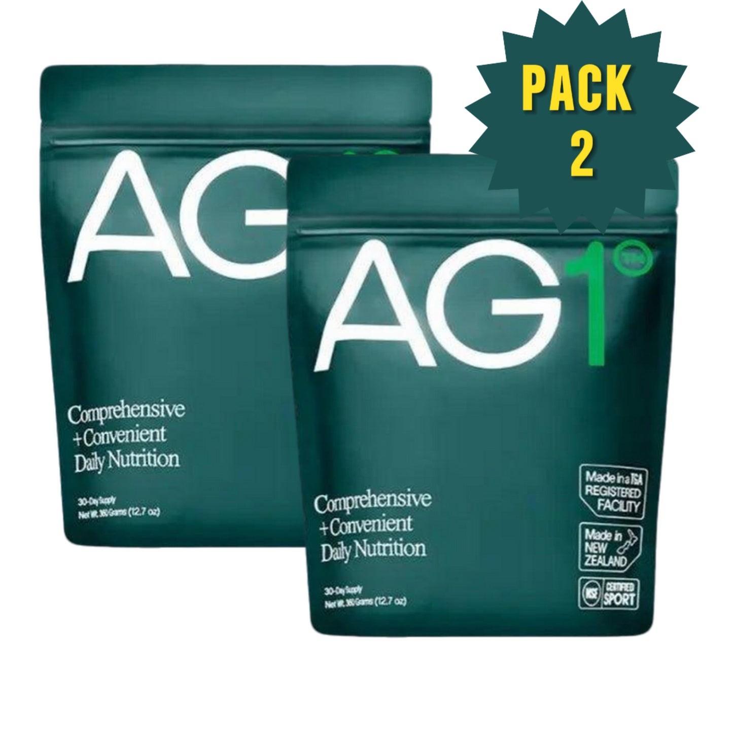 AG1 Athletic Greens 12.7 oz 360g Powder Supplement pack of 2 (free shipping)