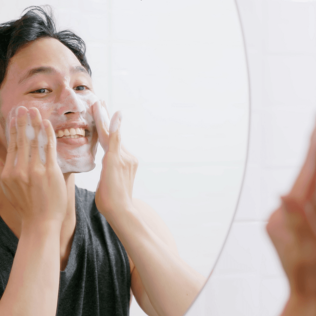 Organic Three Step Facial Renewal System - Wash, Moisturizer & Scrub - For MEN