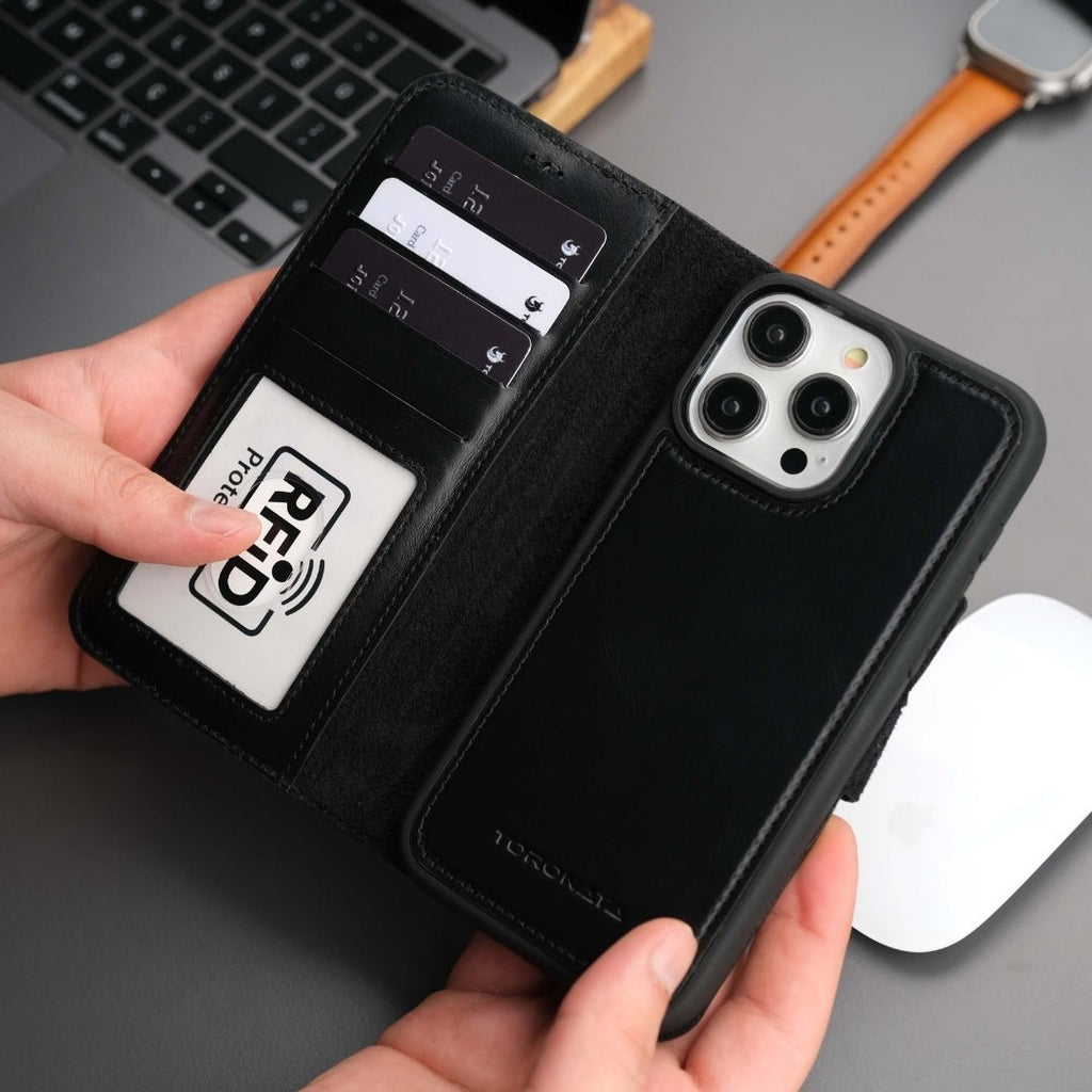 Casper iPhone 17 Pro Leather Wallet Case – MagSafe Compatible-6