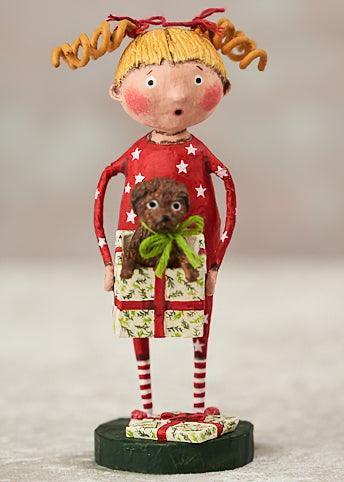 Christmas Pup Holiday Figurine by Lori Mitchell-1