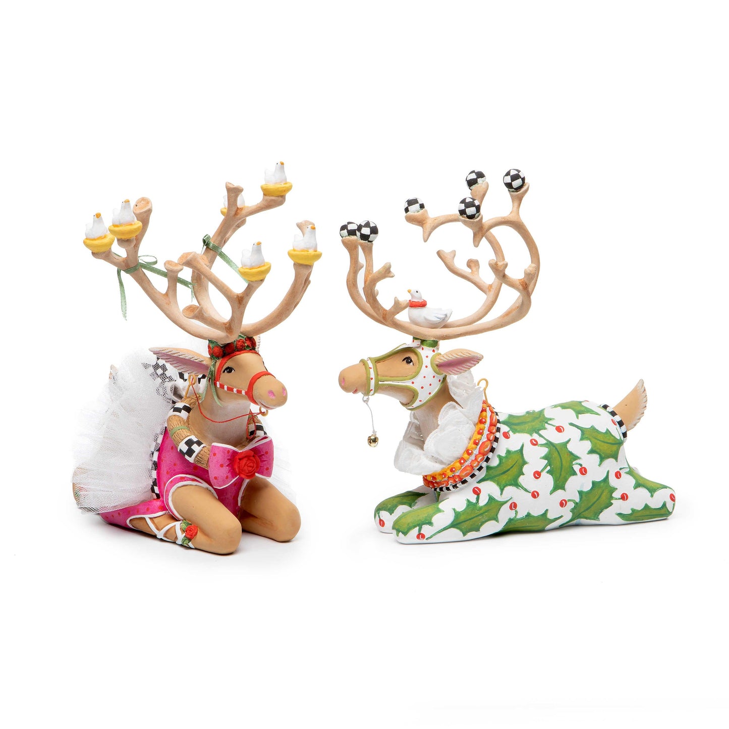 Dash Away Sitting Dancer Reindeer Figure by Patience Brewster-1