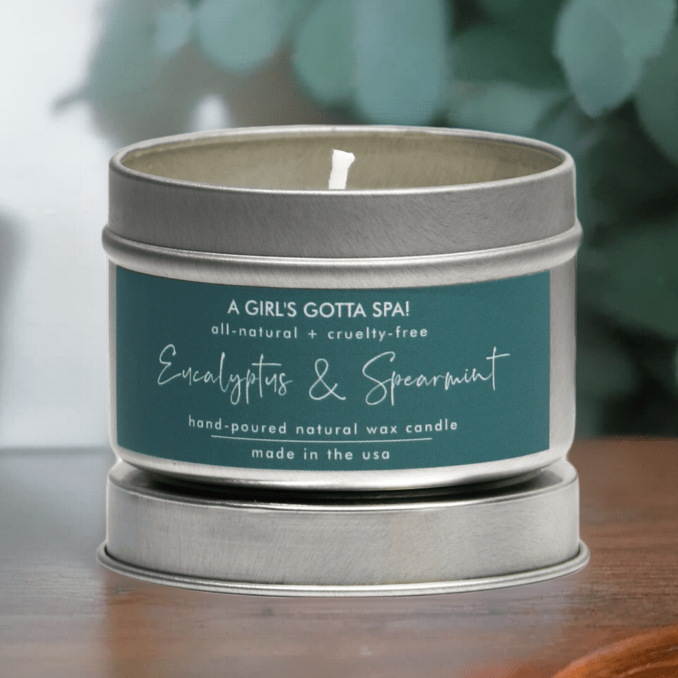 Eucalyptus and Spearmint Soy Candle-0