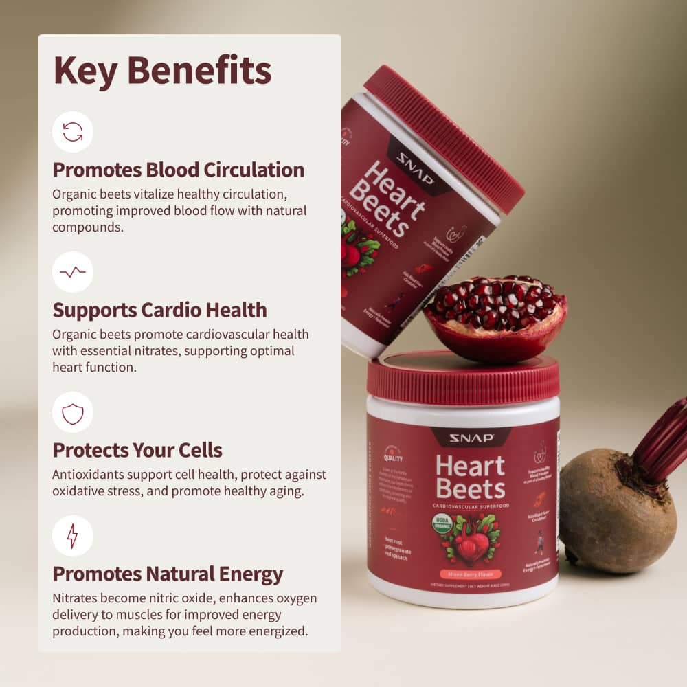 3 Heart Beets + 1 Free Container + Free Shaker + Free E-Book