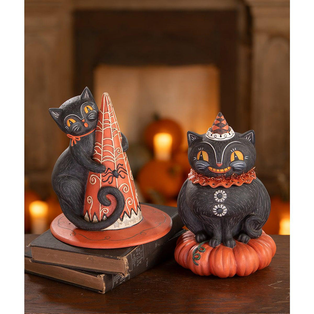 Hugga-Hat Jack Cat by Johanna Parker for Bethany Lowe Designs - SHIPPING MID-SEPT-4