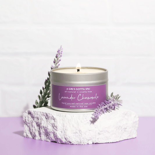 Lavender Chamomile Natural Wax Candle-0