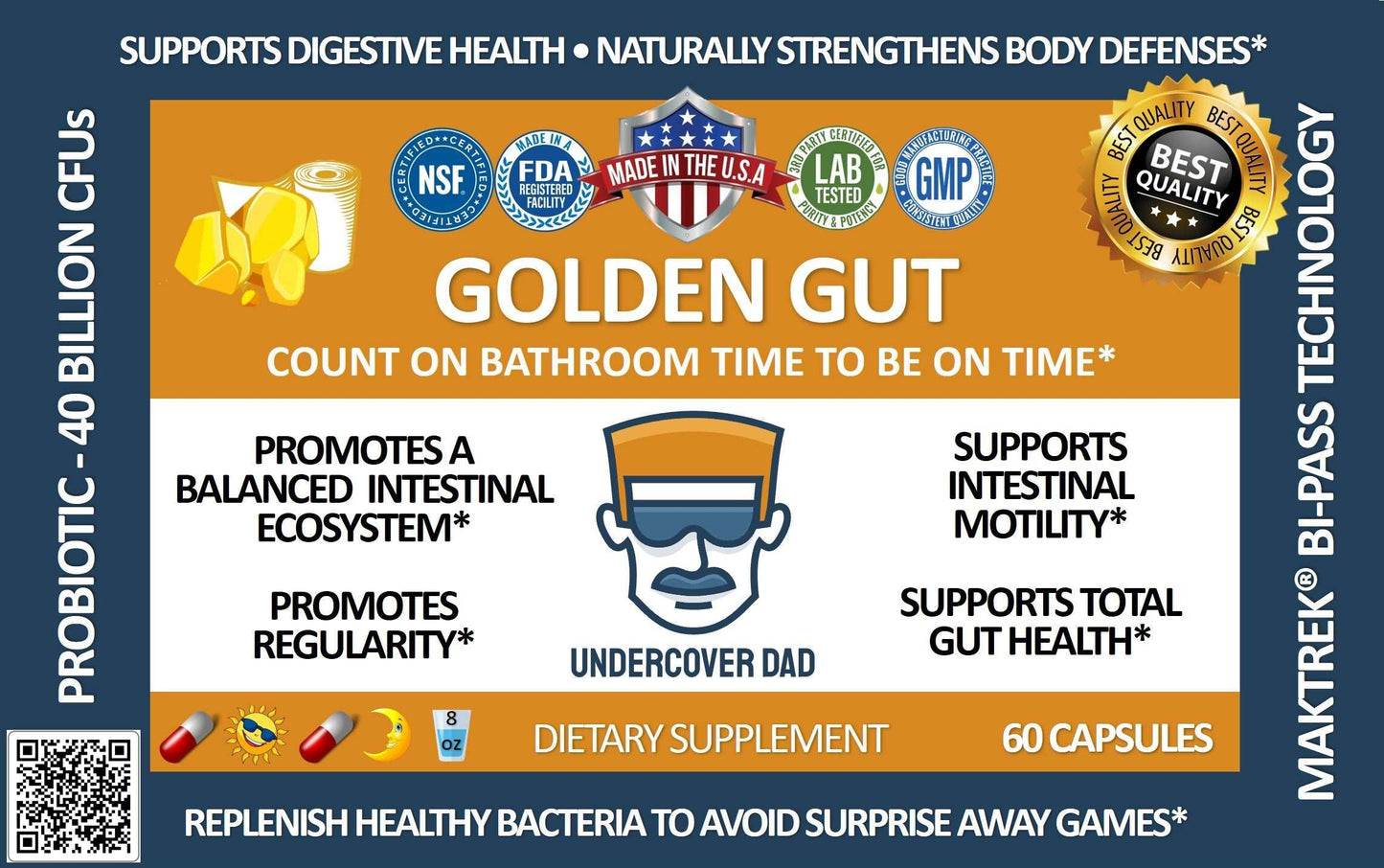GOLDEN GUT - Probiotic 40 Billion CFUs-3