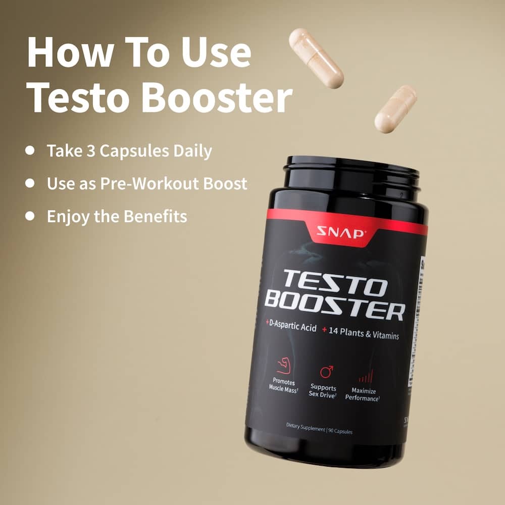 3 Testo Boosters + 1 Free Container + Free E-Book