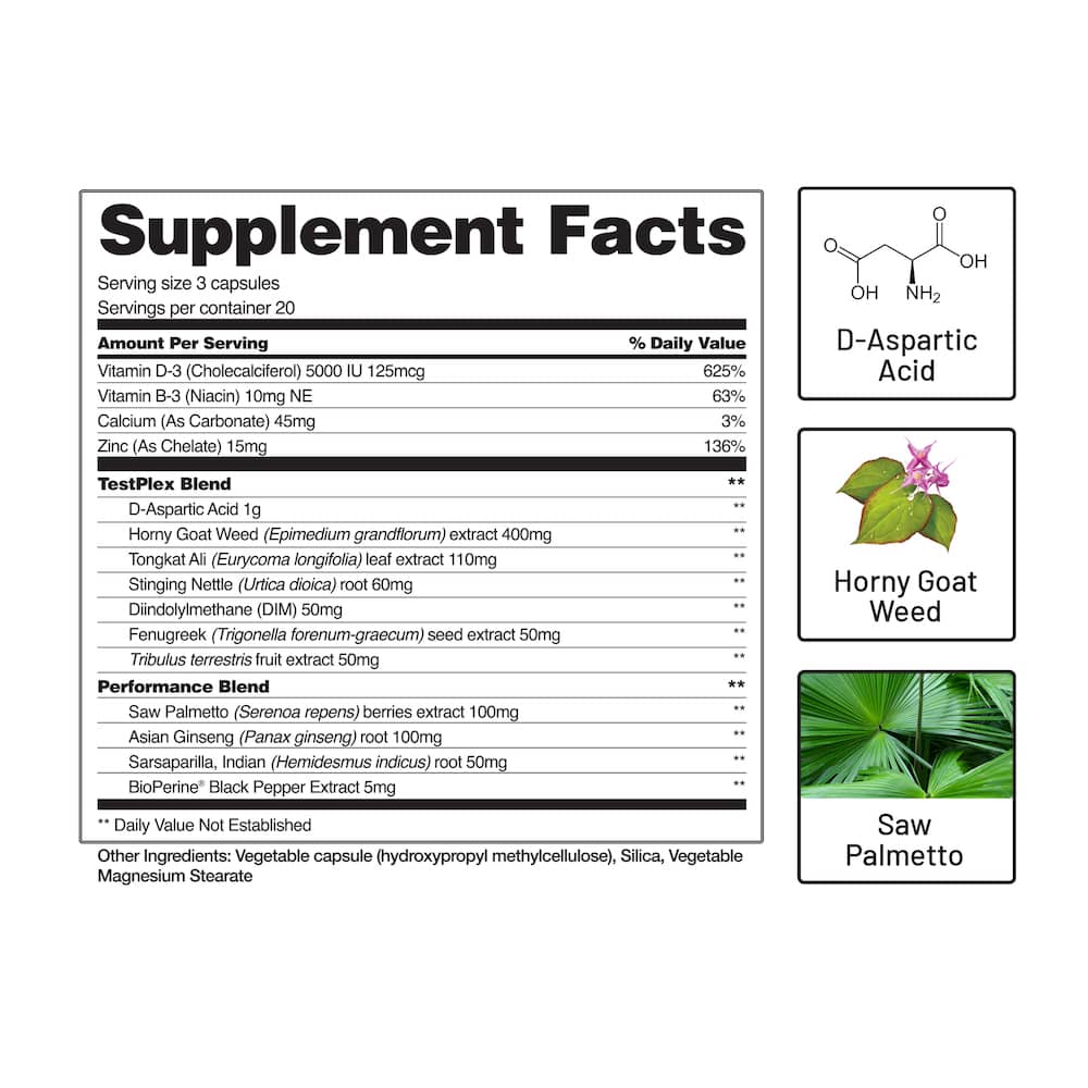 3 Testo Boosters + 1 Free Container + Free E-Book